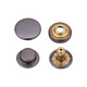 12.5mm 4-Part Brass Double Sided Press Studs (10 Sets)